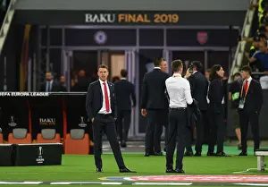 Arsenal's Aaron Ramsey Explores Baku Olimpiya Stadionu Ahead of Europa League Final vs. Chelsea