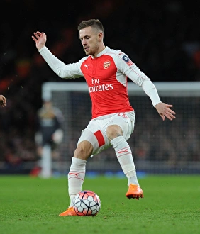 Arsenal V Sunderland FA Cup 2015-16 Prints: Arsenal's Aaron Ramsey in FA Cup Action: Arsenal vs. Sunderland (2015-16)