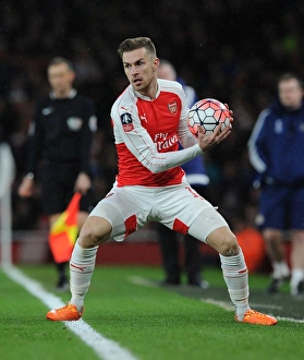 Arsenal's Aaron Ramsey in FA Cup Action: Arsenal vs. Sunderland (2015-16)