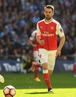 Arsenal v Manchester City - FA Cup 1/2 Final 2017 Collection: Arsenal's Aaron Ramsey in FA Cup Semi-Final Clash Against Manchester City