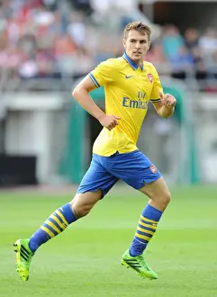 Arsenal V Manchester City Pre Season 2013-14 Prints: Arsenal's Aaron Ramsey Faces Manchester City in Pre-Season Friendly, Finland 2013