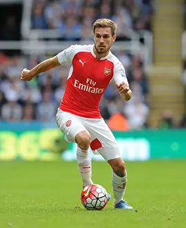 Newcastle United V Arsenal 2015-16 Prints: Arsenal's Aaron Ramsey Faces Newcastle United in Premier League Showdown (2015-16)