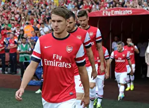 Spurs Prints: Arsenal's Aaron Ramsey Gears Up for Arsenal v Tottenham Showdown (2013-14)