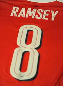 Arsenal V Paris Saint-Germain 2016-17 Prints: Arsenal's Aaron Ramsey Gears Up for Paris Saint-Germain Showdown at Emirates Stadium (Champions League 2016-17)