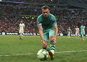 Arsenal's Aaron Ramsey Goes Head-to-Head Against Paris Saint-Germain in 2018 International Champions Cup, Singapore