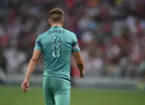 Arsenal V PSG Pre Season Friendly 2018-19 Prints: Arsenal's Aaron Ramsey Goes Head-to-Head Against Paris Saint-Germain in 2018 International Champions Cup