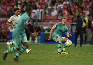 Arsenal V PSG Pre Season Friendly 2018-19 Prints: Arsenal's Aaron Ramsey Goes Head-to-Head Against Paris Saint-Germain in International Champions Cup 2018