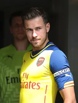 Boreham Wood V Arsenal Prints: Arsenal's Aaron Ramsey Leads Team in Pre-Season Clash against Boreham Wood