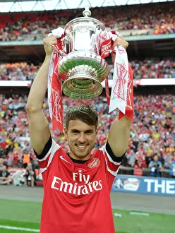 Arsenal V Hull City - FA Cup Final 2014 Prints: Arsenal's Aaron Ramsey Lifts FA Cup after Victory over Hull City