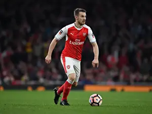 Arsenal V Lincoln City 2016-17 Prints: Arsenal's Aaron Ramsey: Midfield Brilliance Shines in FA Cup Quarter-Final Against Lincoln City