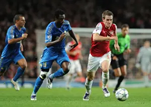 Arsenal V Marseille 2011-12 Prints: Arsenal's Aaron Ramsey Outsmarts Koulouté: A Thrilling 2011-12 Champions League Showdown
