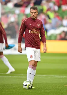 Arsenal's Aaron Ramsey Prepares for Arsenal v Chelsea Clash in 2018 International Champions Cup, Dublin