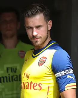 Boreham Wood V Arsenal Prints: Arsenal's Aaron Ramsey Prepares for Pre-Season Action Against Borehamwood
