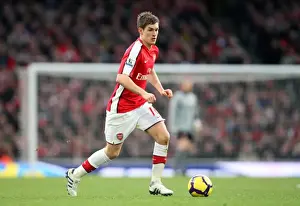 Arsenal V Sunderland 2009-10 Prints: Arsenal's Aaron Ramsey Scores in 2-0 Victory over Sunderland in Barclays Premier League