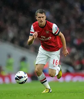 Arsenal V Wigan Athletic 2012-13 Prints: Arsenal's Aaron Ramsey Scores in 4-1 Victory over Wigan Athletic in the Premier League