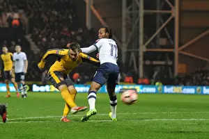 Preston North End V Arsenal - FA Cup - 2017 Prints: Arsenal's Aaron Ramsey Scores First Goal in FA Cup Win Against Preston North End