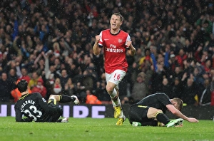 Arsenal's Aaron Ramsey Scores Fourth Goal vs. Wigan Athletic (2012-13)