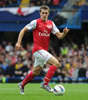 Chelsea V Arsenal 2011-12 Prints: Arsenal's Aaron Ramsey Scores Five Goals: Chelsea 3 - 5 Arsenal