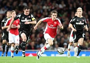 Images Dated 23rd September 2008: Arsenal's Aaron Ramsey Scores Hat-trick in Dominating 6-0 Carling Cup Win Over Sheffield United