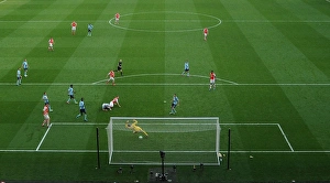Arsenal V West Ham United 2014/15 Prints: Arsenal's Aaron Ramsey Scores Second Goal vs. West Ham United (2015)