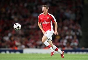 Images Dated 26th August 2009: Arsenal's Aaron Ramsey Scores Stunner: 3-1 Victory Over Celtic in UEFA Champions League Qualifier