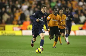 Wolverhampton Wanderers V Arsenal 2009-10 Prints: Arsenal's Aaron Ramsey Shines: 4-1 Crush of Wolves in Premier League (2009)