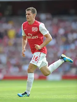 Arsenal V New York Red Bulls 2011-12 Prints: Arsenal's Aaron Ramsey Shines in Emirates Cup Clash Against New York Red Bulls (2011-12)