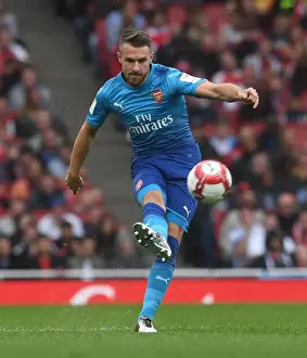 Arsenal V Benfica - Emirates Cup 2017-18 Prints: Arsenal's Aaron Ramsey Shines in Emirates Cup Clash Against SL Benfica