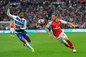 Reading V Arsenal FA Cup Semi Final 2014/15 Prints: Arsenal's Aaron Ramsey vs. Reading's Nathaniel Chalobah: FA Cup Semi-Final Showdown
