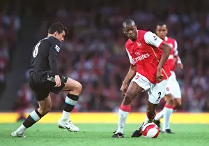 Arsenal's Abou Diaby and Joey Barton Clash in Intense FA Premiership Rivalry: Arsenal 3-1 Manchester City, Emirates Stadium, 17/4/07