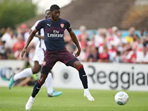 Arsenal's Ainsley Maitland-Niles in Action during Borehamwood Pre-Season Clash (2018)