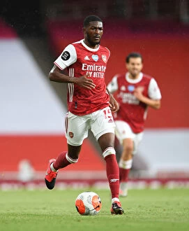 Images Dated 26th July 2020: Arsenal's Ainsley Maitland-Niles in Action at the Emirates Stadium during Arsenal vs