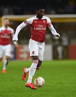 Images Dated 14th February 2019: Arsenal's Ainsley Maitland-Niles in Action during Europa League Clash against BATE Borisov, 2019
