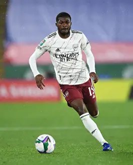 Arsenal's Ainsley Maitland-Niles in Action against Leicester City in Carabao Cup Match
