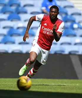 Glasgow Rangers V Arsenal 2021-22 Prints: Arsenal's Ainsley Maitland-Niles in Action during Pre-Season Friendly against Rangers (2021-22)