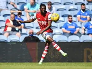 Glasgow Rangers V Arsenal 2021-22 Prints: Arsenal's Ainsley Maitland-Niles in Action during Pre-Season Friendly against Rangers (2021-22)