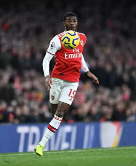 Images Dated 18th January 2020: Arsenal's Ainsley Maitland-Niles in Action Against Sheffield United - Premier League 2019-20
