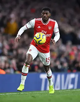 Arsenal's Ainsley Maitland-Niles in Action against Sheffield United, Premier League 2019-20