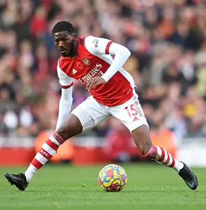 Arsenal V Watford 2021-22 Prints: Arsenal's Ainsley Maitland-Niles in Action against Watford - Premier League 2021-22