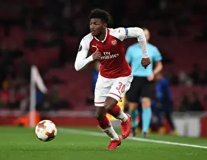 Arsenal V BATE Borisov 2017-18 Prints: Arsenal's Ainsley Maitland-Niles in Europa League Action against BATE Borisov