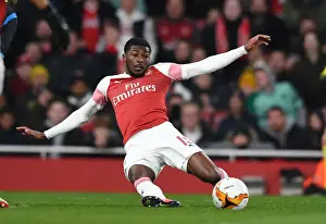 Arsenal V SSC Napoli 2018-19 Prints: Arsenal's Ainsley Maitland-Niles in Europa League Action Against S