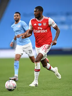 Arsenal V Manchester City - FA Cup Semi-Final 2019-20 Prints: Arsenal's Ainsley Maitland-Niles: Focused at Wembley Amid FA Cup Semi-Final Showdown Against Manchester City