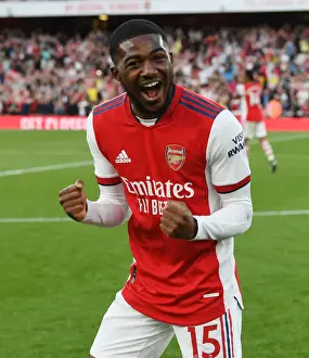 Arsenal's Ainsley Maitland-Niles Reacts After Arsenal vs. Tottenham Hotspur, 2021-22 Premier League
