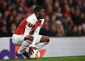Arsenal V Valencia 2018-19 Prints: Arsenal's Ainsley Maitland-Niles in UEFA Europa League Semi-Final Action vs Valencia