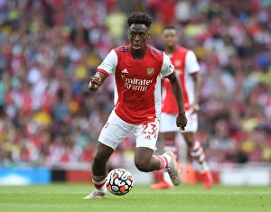 Arsenal V Norwich City 2021-22 Prints: Arsenal's Albert Sambi Lokonga in Action: Arsenal vs