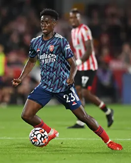 Arsenal's Albert Sambi Lokonga in Action against Brentford in 2021-22 Premier League