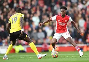 Arsenal V Watford 2021-22 Prints: Arsenal's Albert Sambi Lokonga in Action: Premier League 2021-22 - Arsenal vs. Watford