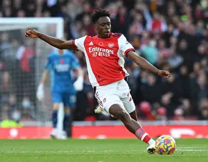 Arsenal V Watford 2021-22 Prints: Arsenal's Albert Sambi Lokonga in Action against Watford in the Premier League (2021-22)
