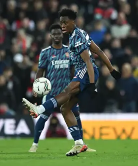 Arsenal's Albert Sambi Lokonga in Carabao Cup Semi-Final Clash against Liverpool