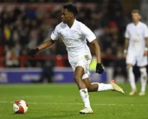 Arsenal's Albert Sambi Lokonga in FA Cup Action against Nottingham Forest
